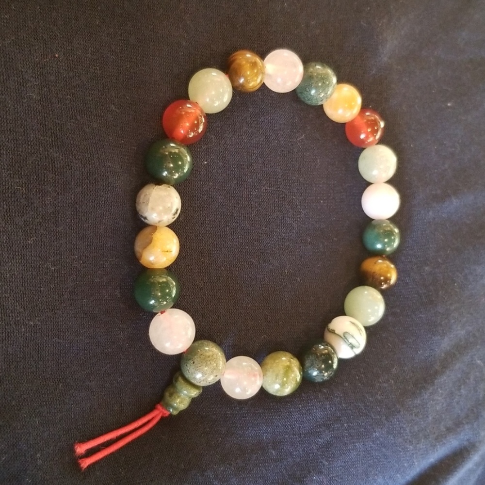 Semi precious stone Power Bracelet Custom